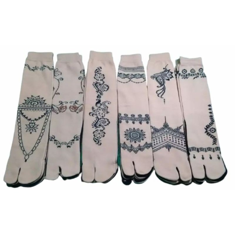 KAOS KAKI JEMPOL MOTIF KAOS KAKI JEMPOL MUSLIMAH(motif batik no kemas)