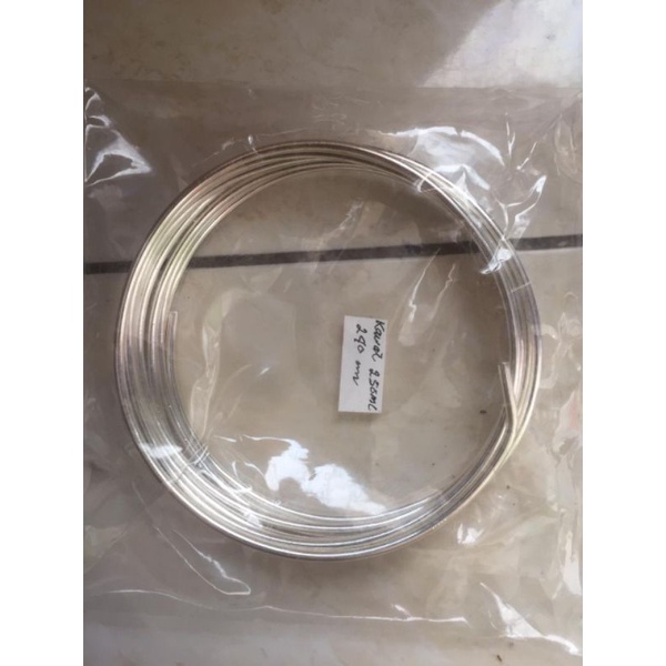 Kawat loading antena sepuhan perak 2,5 mm 240cm