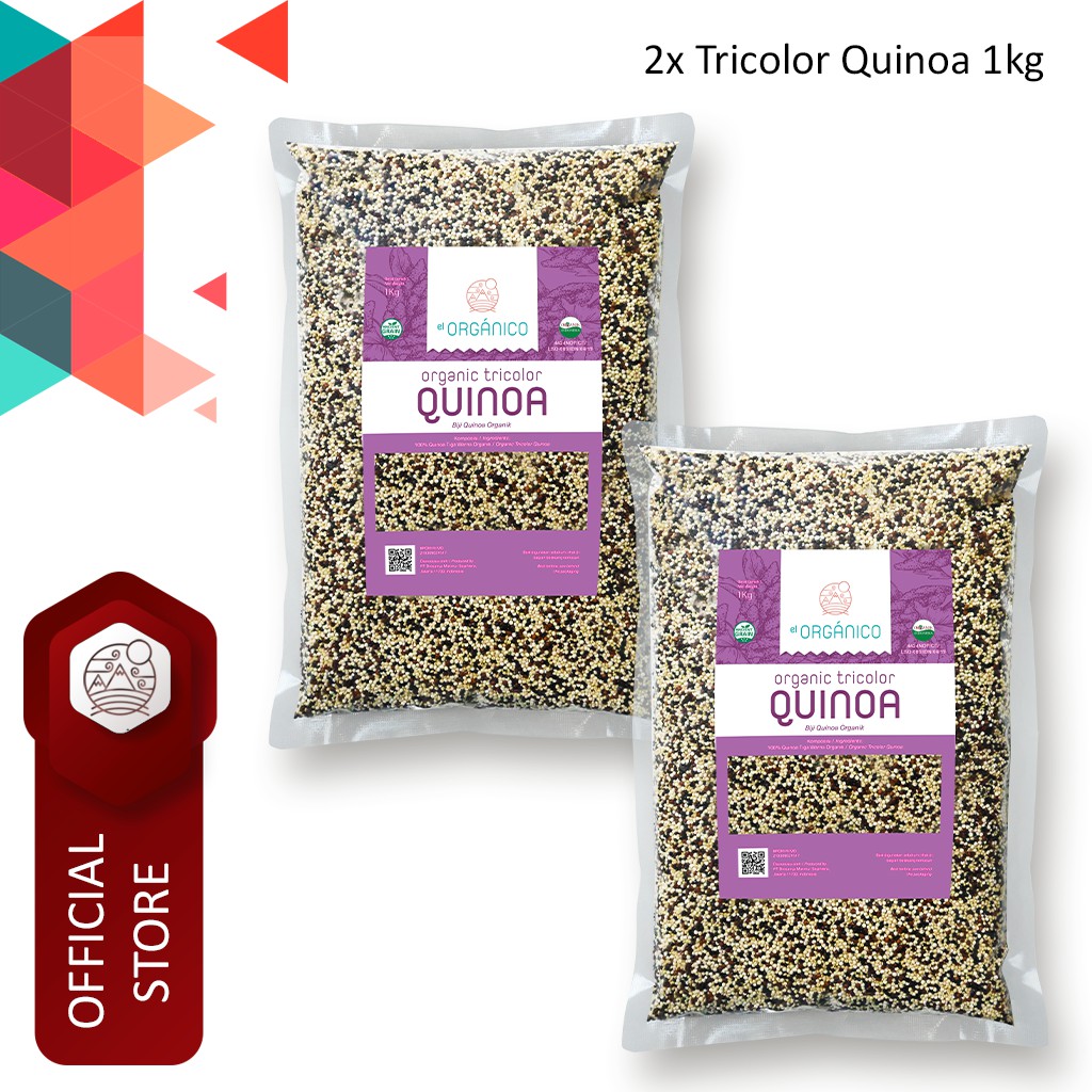 

Tricolor Quinoa Organic El Organico 1kg (Double Pack)
