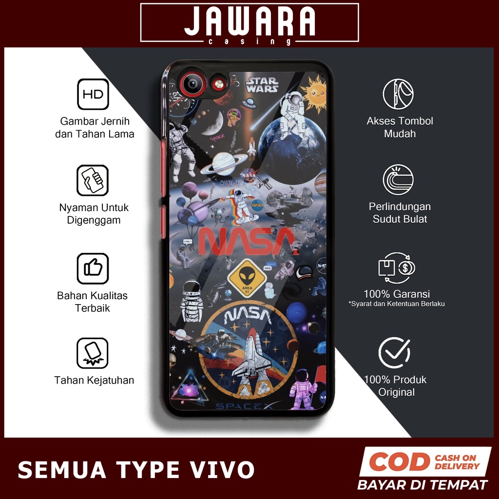 Case Vivo Y81 Case Hp Vivo Y81 Premium Glossy Jawara Casing [NASA] Casing Hp Vivo Y81 Aesthetic Kesi