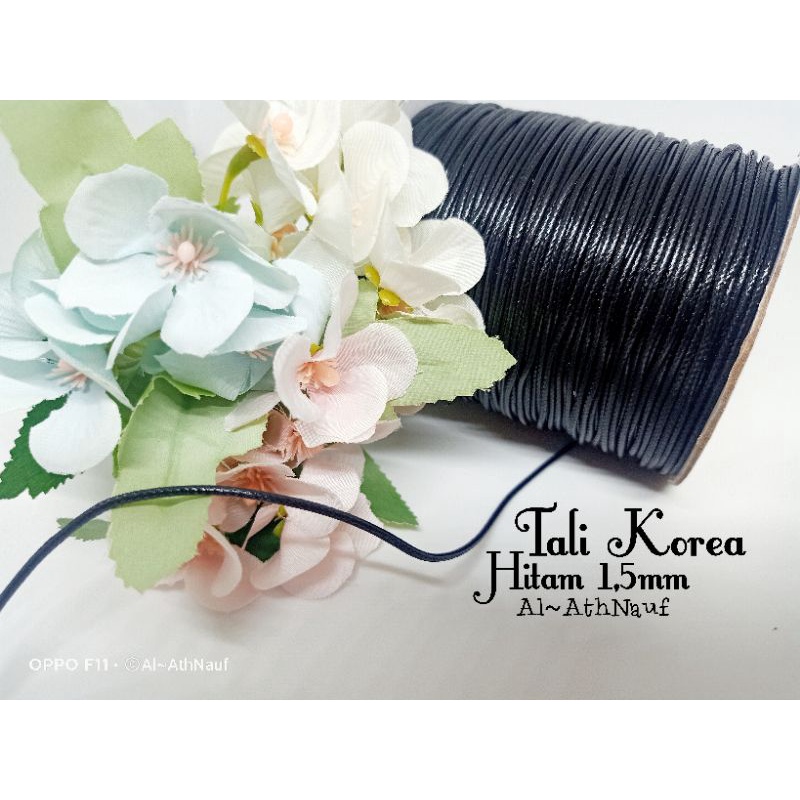 Tali Korea Hitam 1,5mm&2mm