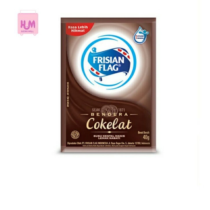 Hasna Mall - Susu BENDERA Kental Manis SACHET Putih Coklat Frisian Flag 40gr