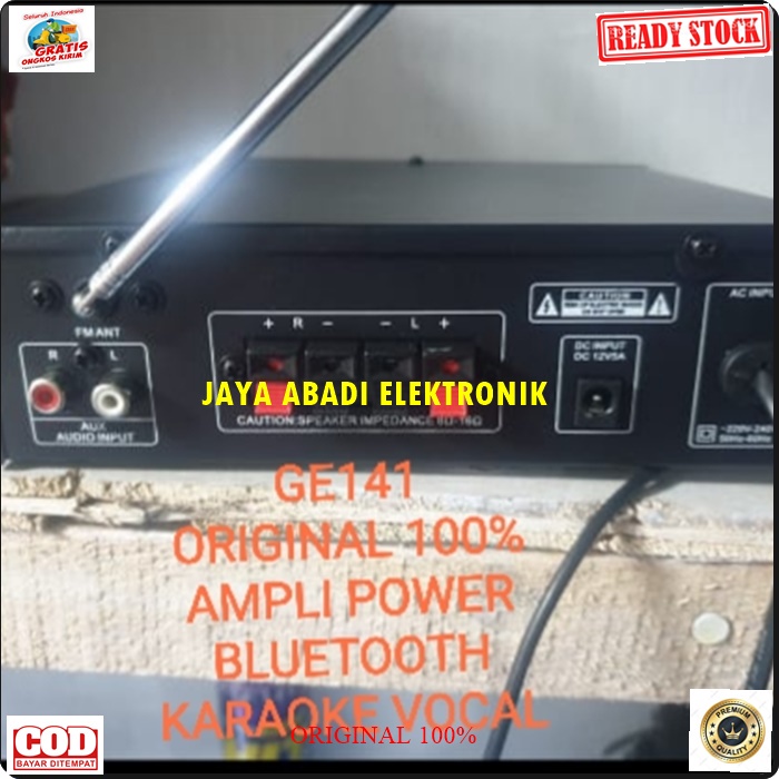 G141 NETSTAR ORIGINAL POWER AMPLI ECHO EFEK BLUETOOTH MIXER MIXING KARAOKE BLUETOT BLUETUT BLUTUT AMPLIFIER AC DC USB MP3 PLAYER SOUND AUDIO PRO PROFESIONAL AUX DJ ACARA METING MEETING PORTABLE G141 WIRELESS SPIKER SPK SPEKER MMC PENGERAS SUARA SOUND BEST