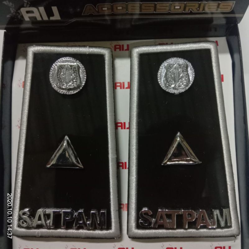 Tph security Pelaksana akrilik | Pangkat Satpam Gada pratama 1 silvwr | Pangkat satpam twrbaru mika