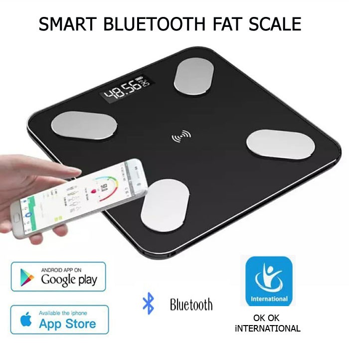 Timbangan Digital Body Fat Monitor Smart Bluetooth (Apps Android &amp; Iphone)