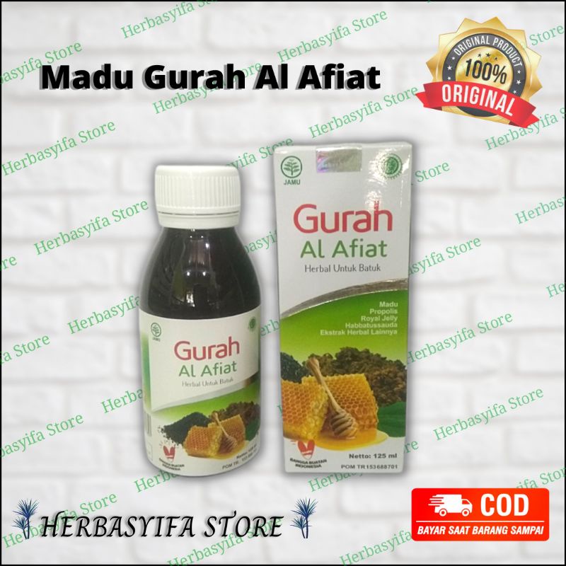 Madu  Gurah Al Afiat 125 ml - Batuk Flu Pengencer Dahak dll