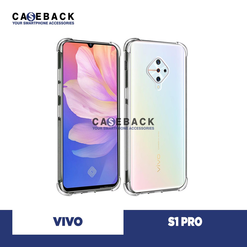 Case Anti Crack Vivo S1 Pro - Softcase Clear Silicon Anti
