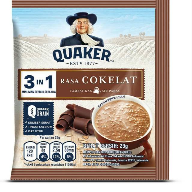 

Quaker oat sachet 29gram