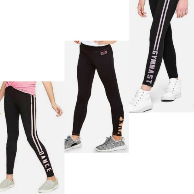 LEGGING BRANDED JUSTICE ANAK PEREMPUAN GIRL DANCE GYMNASTIC ORIGINAL