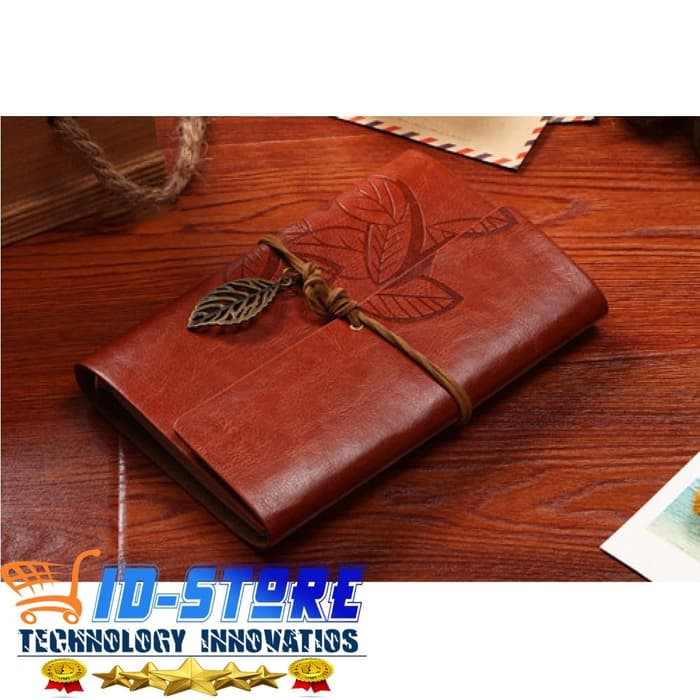 

Binder Polos - Binder Plastik - Binder Loose Leaf Buku Catatan Binder Kulit Retro Leaf Kertas A6 -