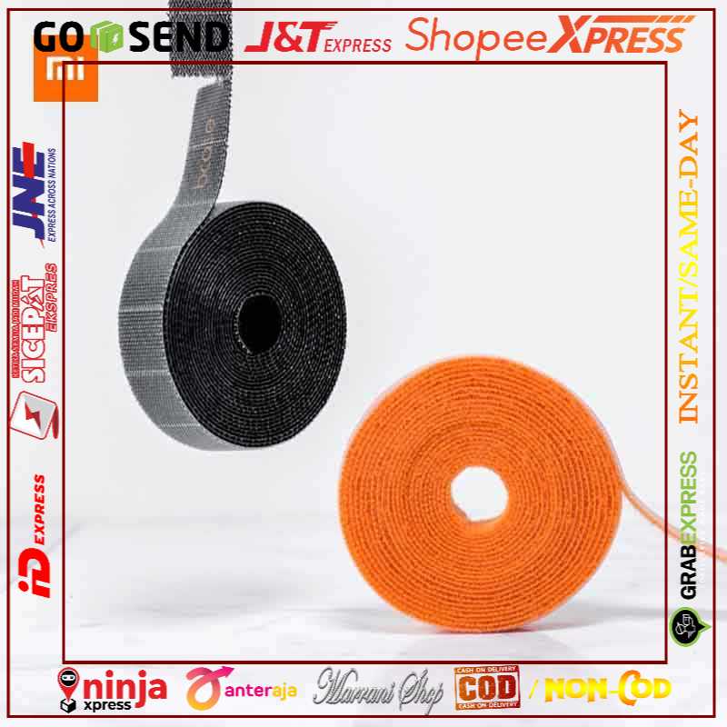 

[PROMO BISA COD❤] Xiaomi Youpin Bcase Rip Velcro Cable Management 1 Meter x 1 cm