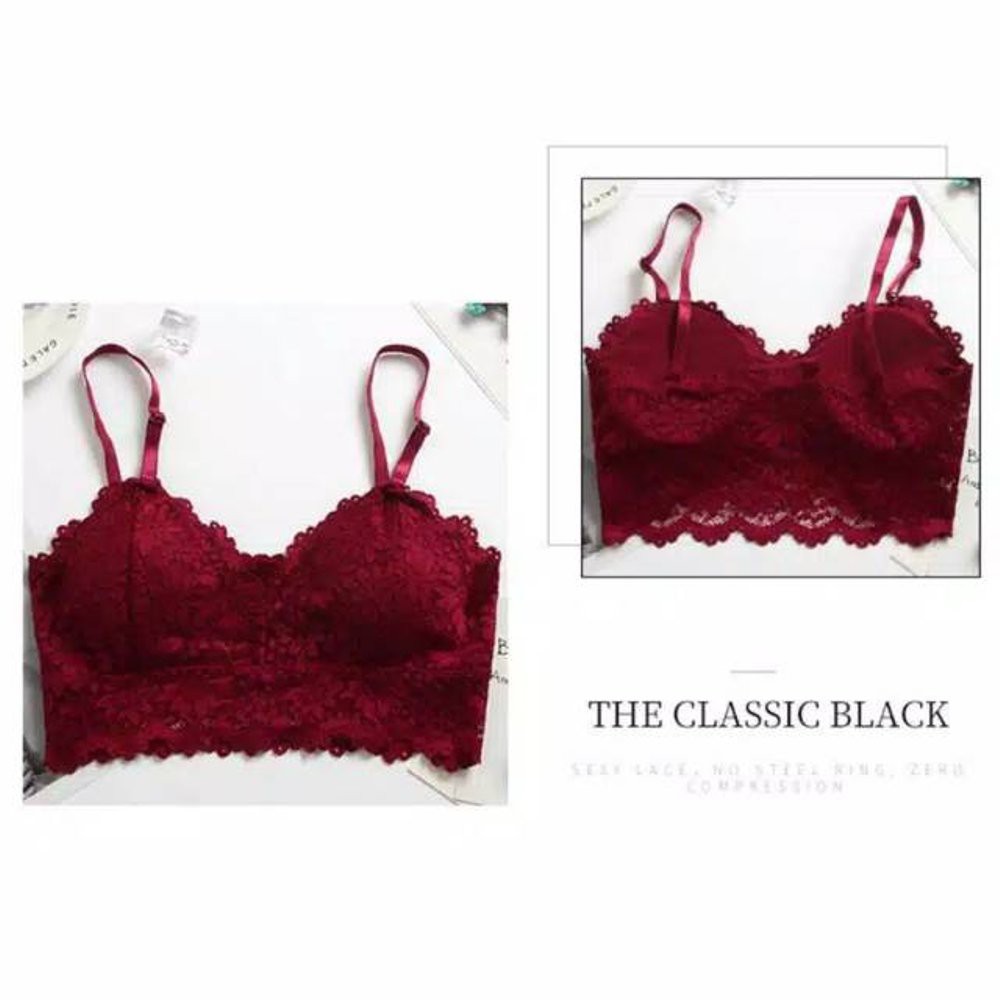 bra all size tanpa kawat bh renda lace lingerie sexy wanita remaja