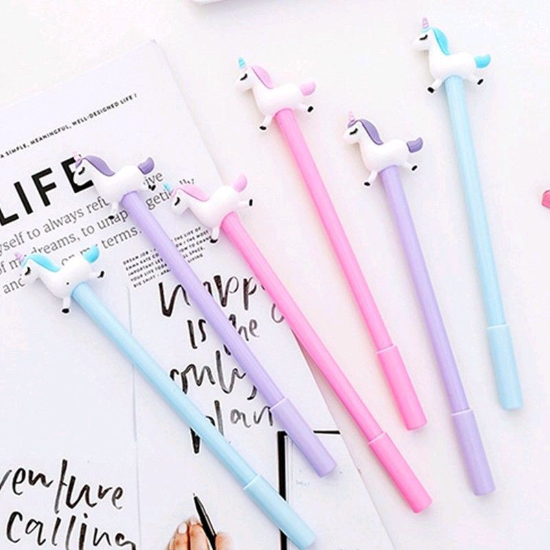 

Pulpen Gel Motif Kartun Unicorn
