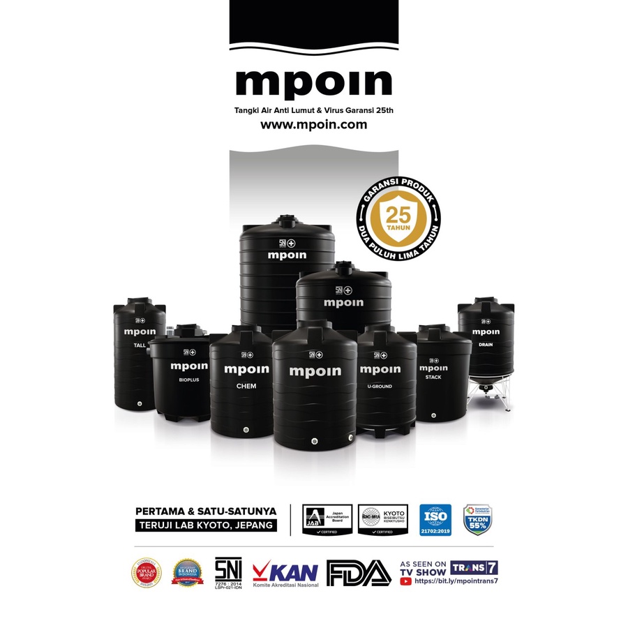 MPOIN SEPTIC TANK BIO PLUS 2000 TANGKI PENGOLAHAN LIMBAH