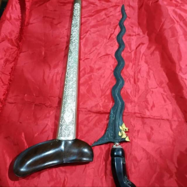 Jual Keris Naga Raja Nogo Rojo Luk 13 Kinatah Emas Asli Kamardikan