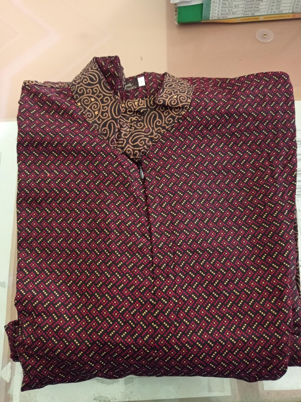 Gamis Batik Pias Cappucino Sogan Size Standar Dan Jumbo Bahan Katun Mataram Primisima