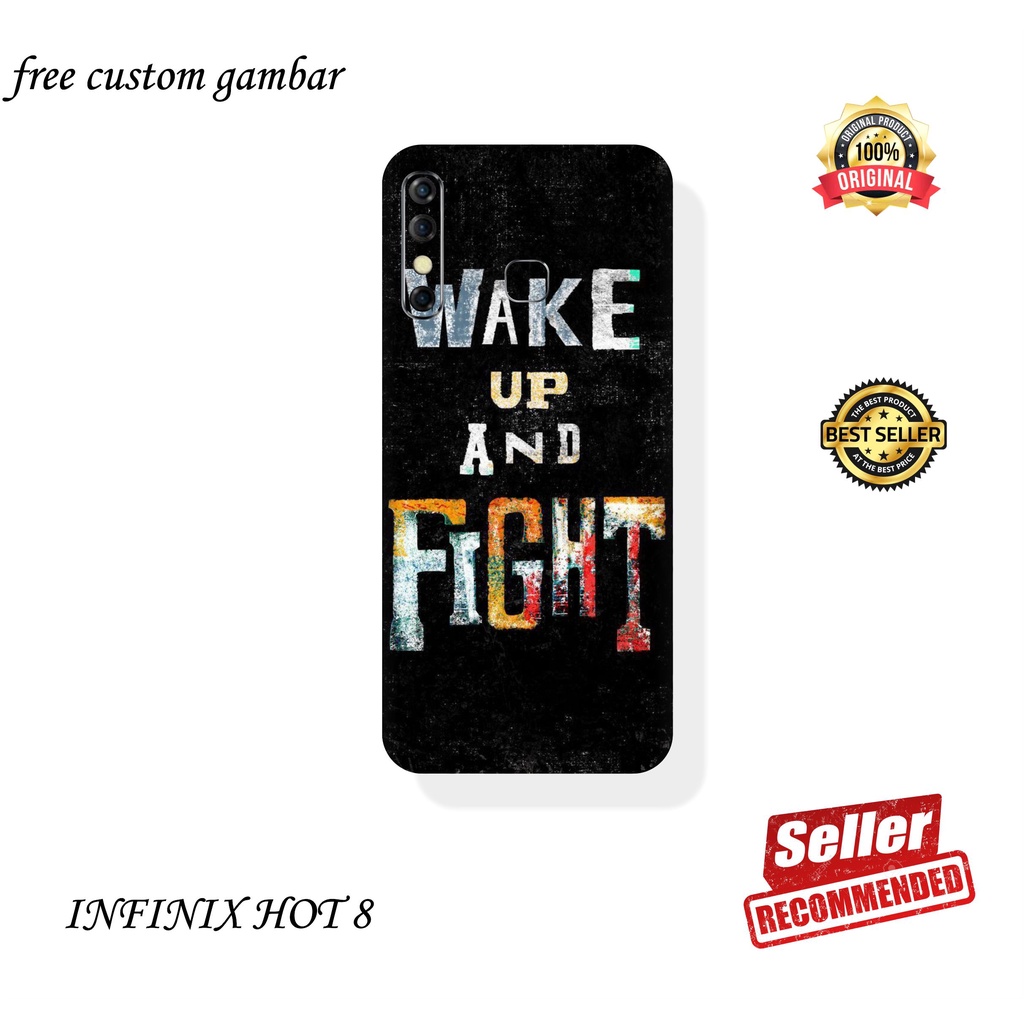 GARSKIN/STICKER HANDPHONE INFINIX HOT 8  CUSTOM