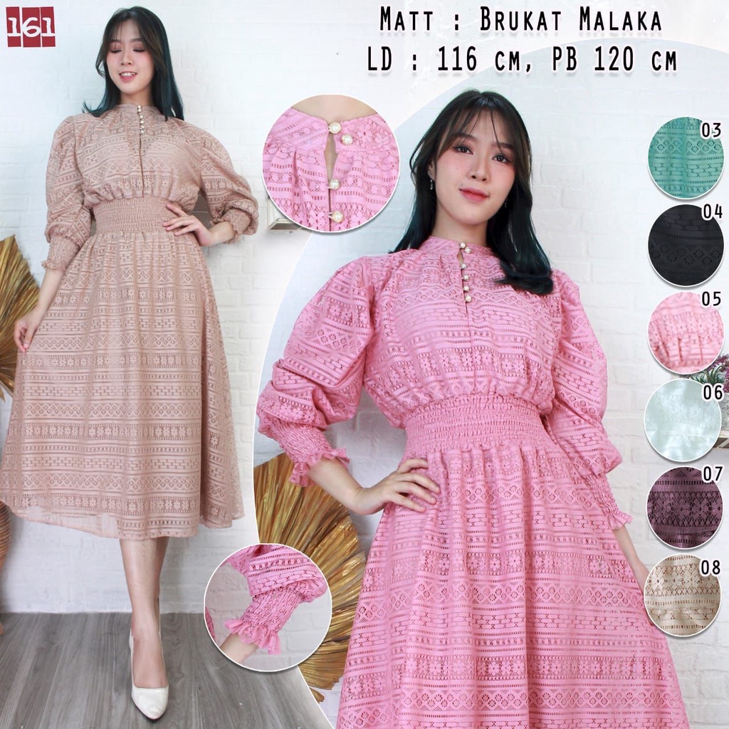 Dress Brokat Midi