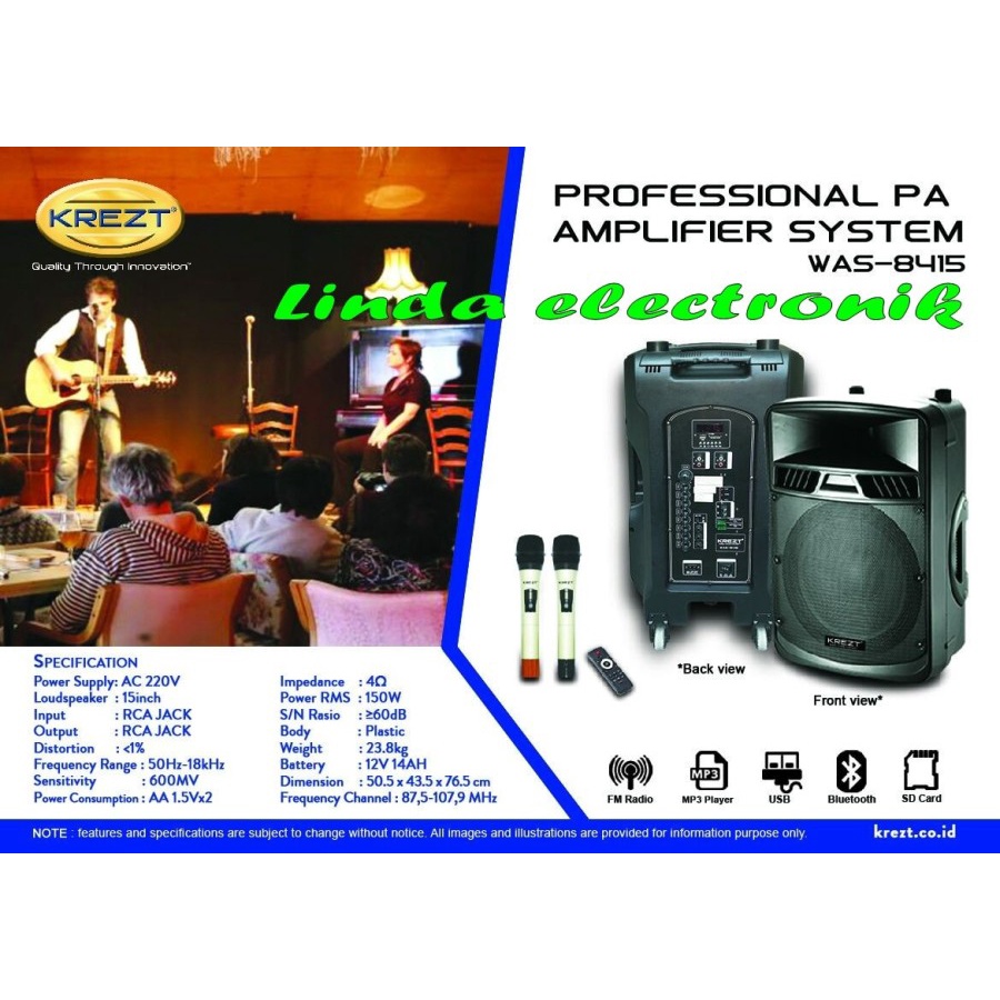 PORTABLE WIRELESS MEETING KREZT WAS 8415 ( 15 INCH )