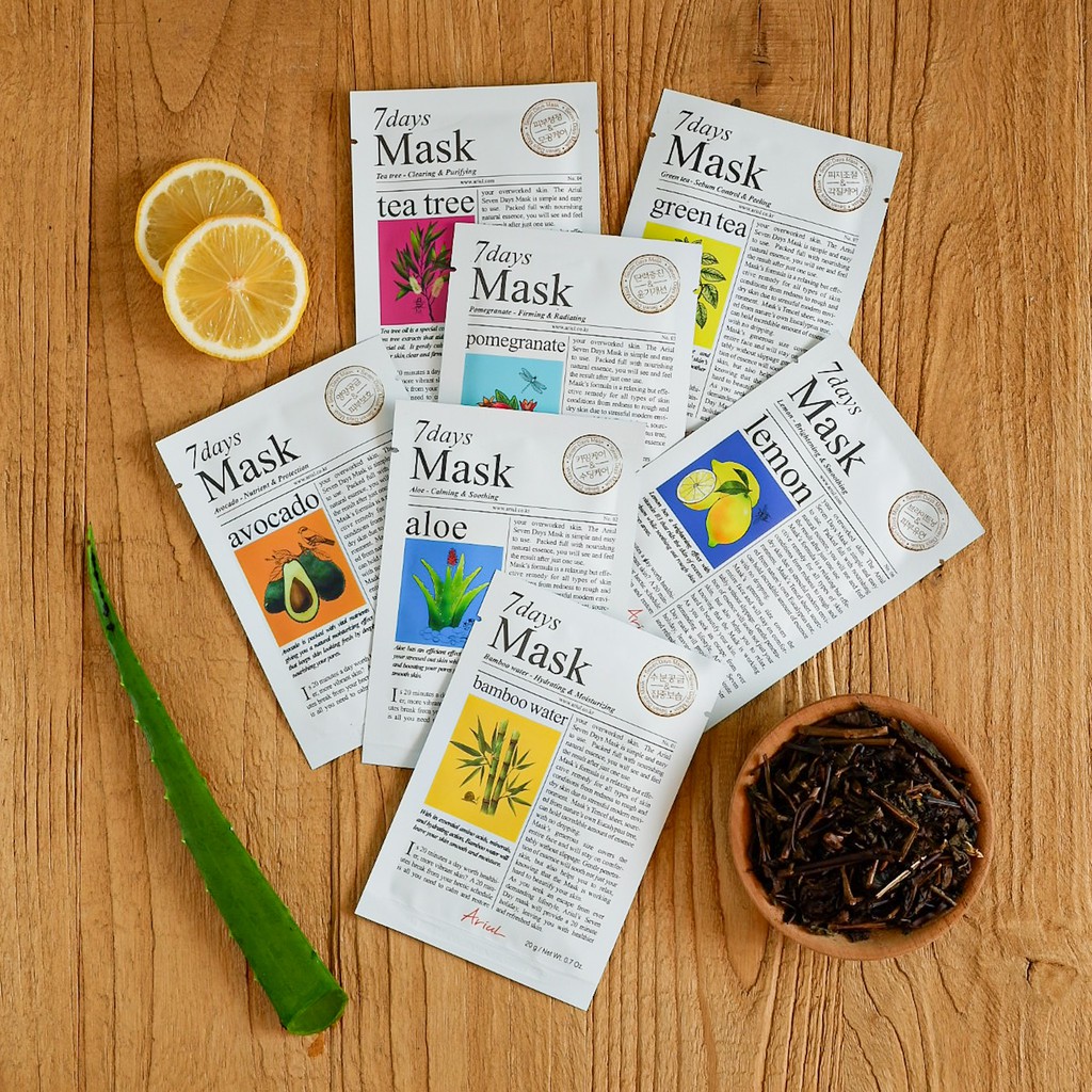 [100% Ori] Sheet Mask | Sheet Mask Ariul | Ariul 7 Days Mask | Masker Ariul 20gr BPOM | Masker Wajah