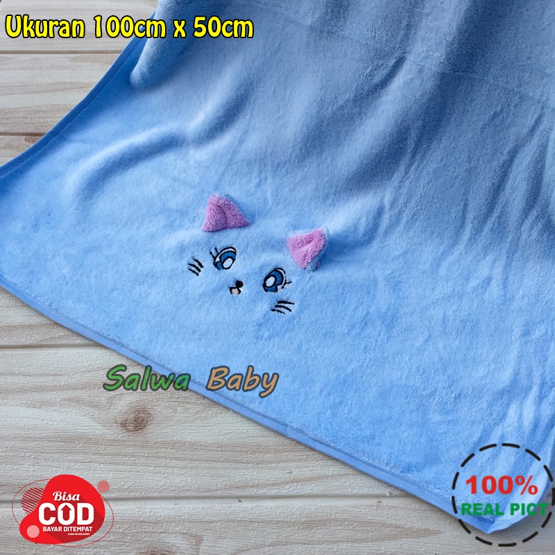 Super Lembut Handuk Bayi Karakter Lembut Dan Tebal Ukuran 100cm x 50cm Anababy