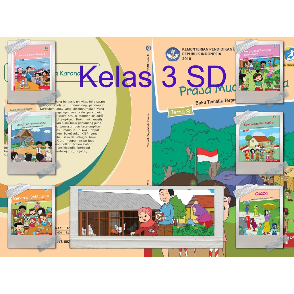Jual PAKET Buku Tematik Siswa SD Kelas 3 Full Semester | Shopee Indonesia