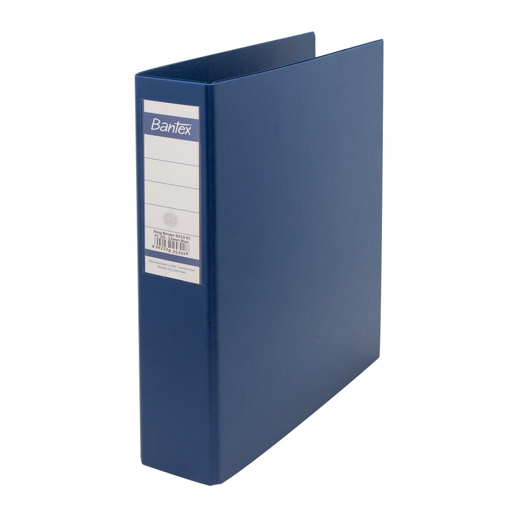 

Bantex Ring Binder 2 Ring D 52mm Folio Blue 8253 01