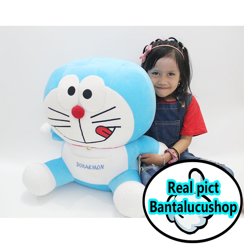 Boneka Doraemon Jumbo Duduk Super Halus SNI Rapih