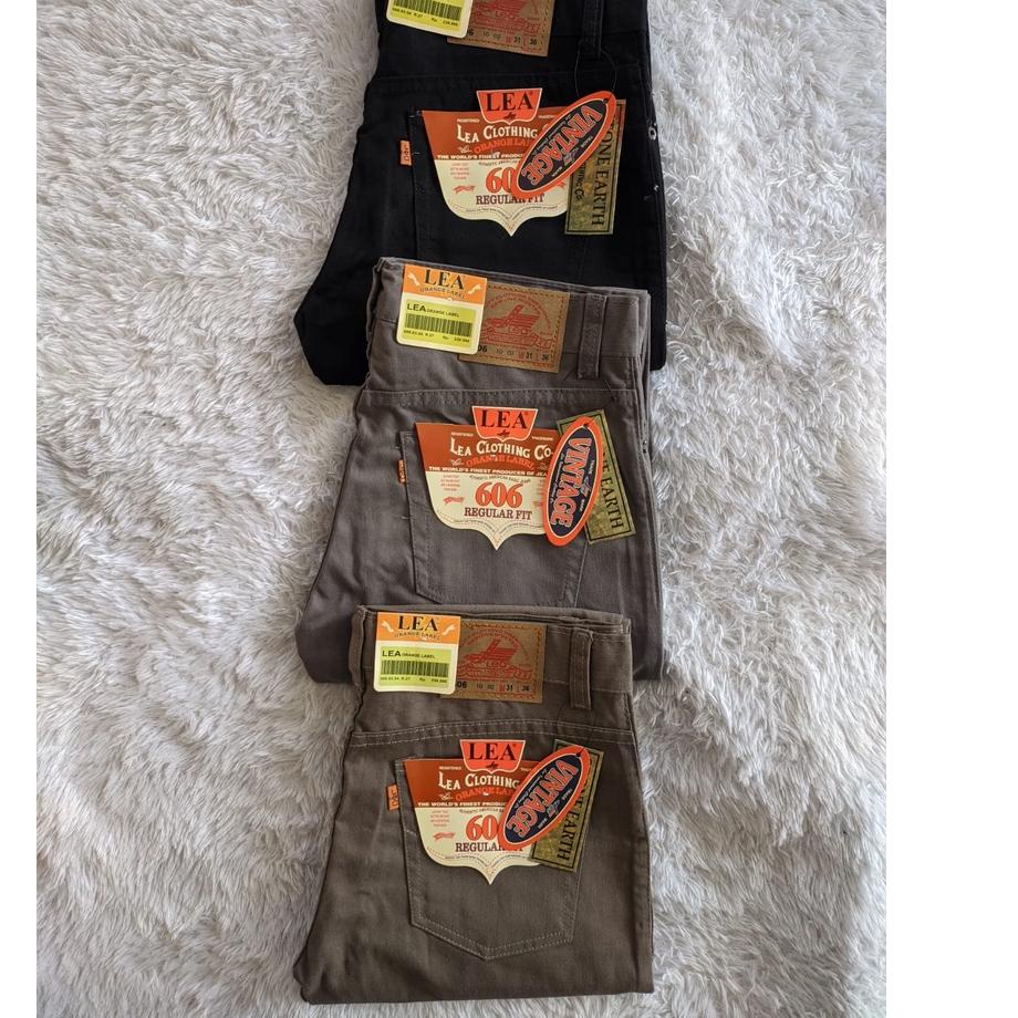 Menarik.. Celana Kanvas Pria Lea 606 Original // Celana Panjang Kain Pria Kanvas Lea 606 Standar