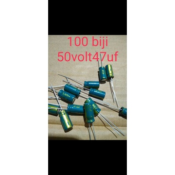 elco 47uf 50v 100 biji