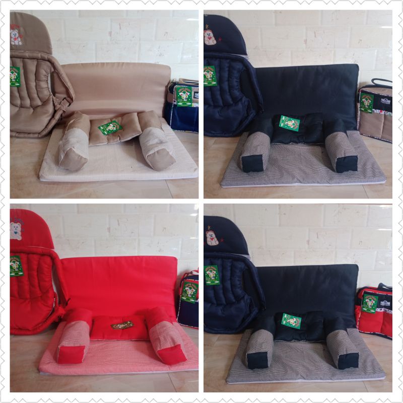 paket 3in1 Tas bayi SP matras dan gendongan depan bordir