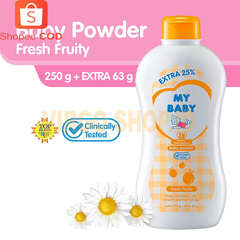 Bedak Bayi My Baby Powder 250g + 63g / My Baby / Perlengkapan Mandi Bayi / Bedak My Baby / Perlengkapan Bayi / Perlengkapan Mandi / My Baby Powder / Bedak Bayi My Baby / Perlengkapan Bayi