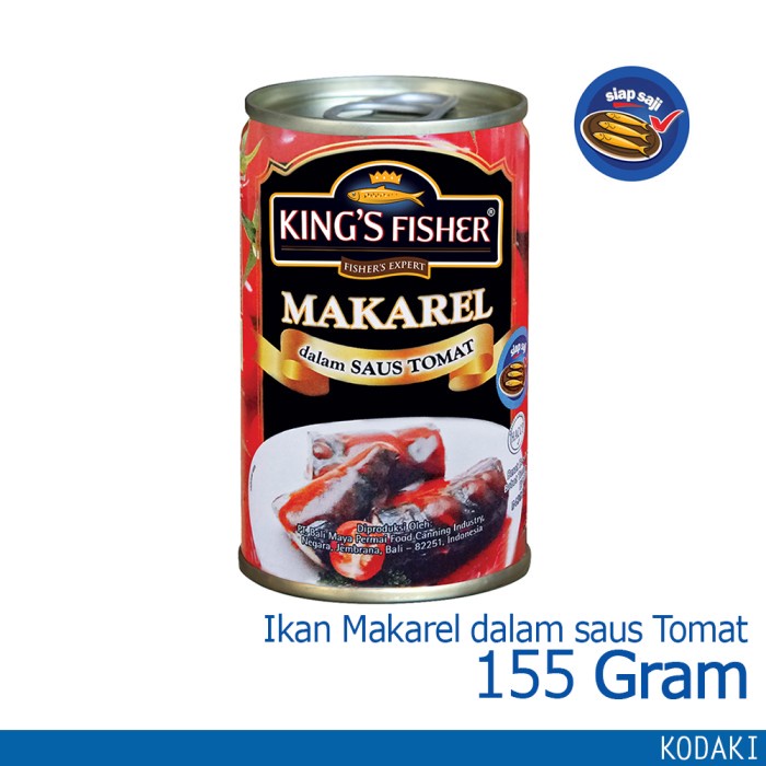 

sa2011aa King'S Fisher Makarel Mini Saus Tomat Makanan Kaleng 155 G Xa20X1