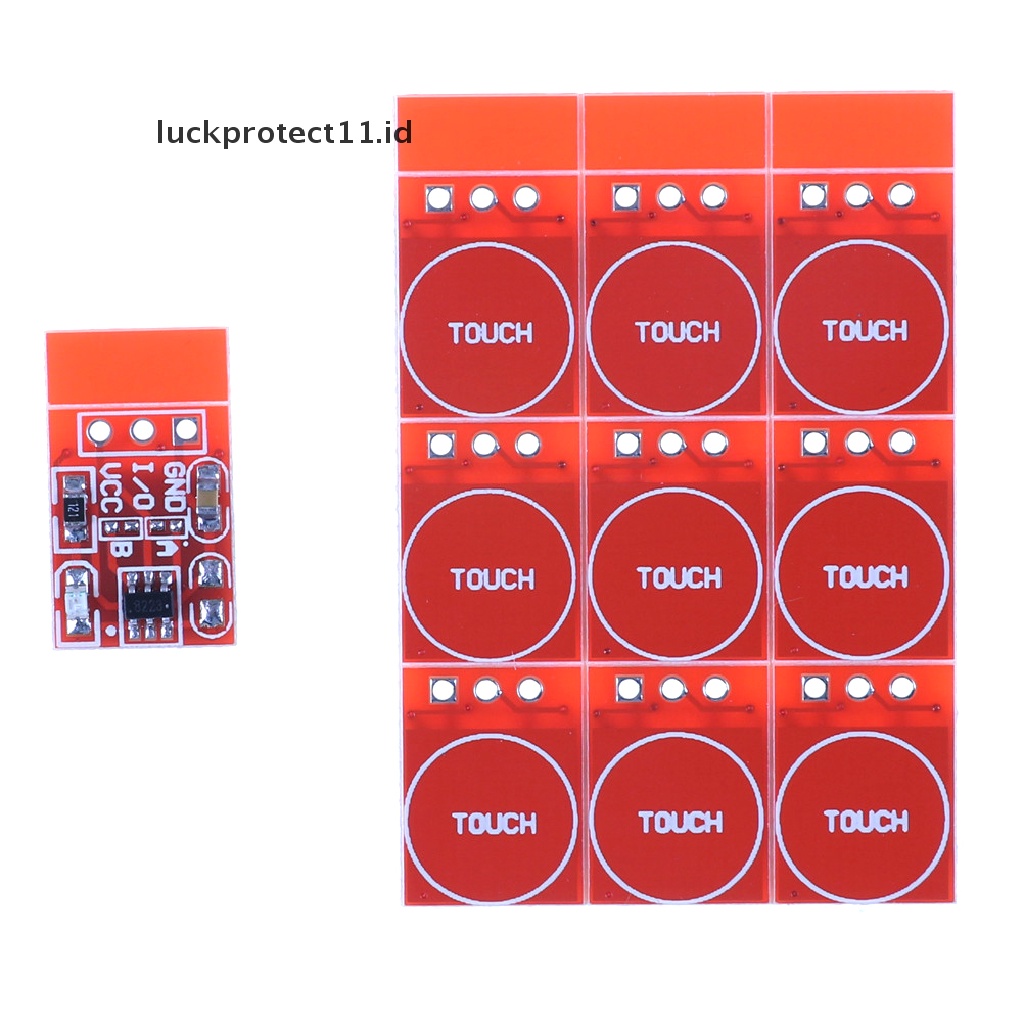 //HG&amp;ID// 10Pcs TTP223 Capacitive Touch Switch Button Self-Lock Module .