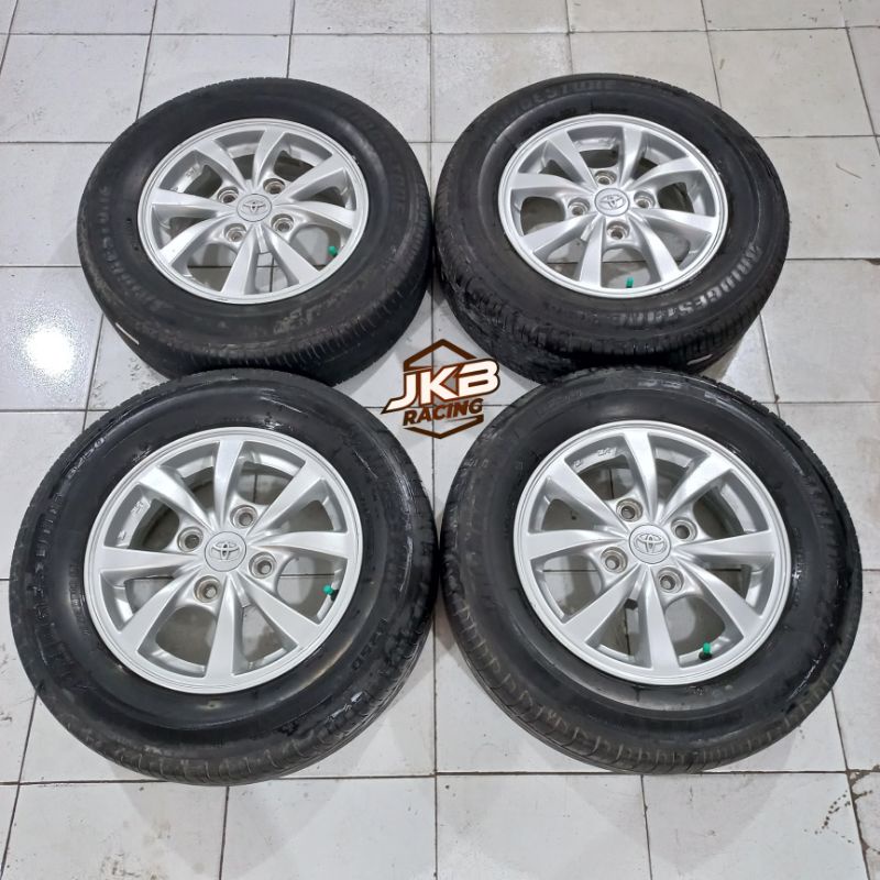 VELG MOBIL BEKAS COPOTAN OEM AVANZA R14X5 PCD 4X114.3 + BAN BRIDGESTONE 185/70 R14