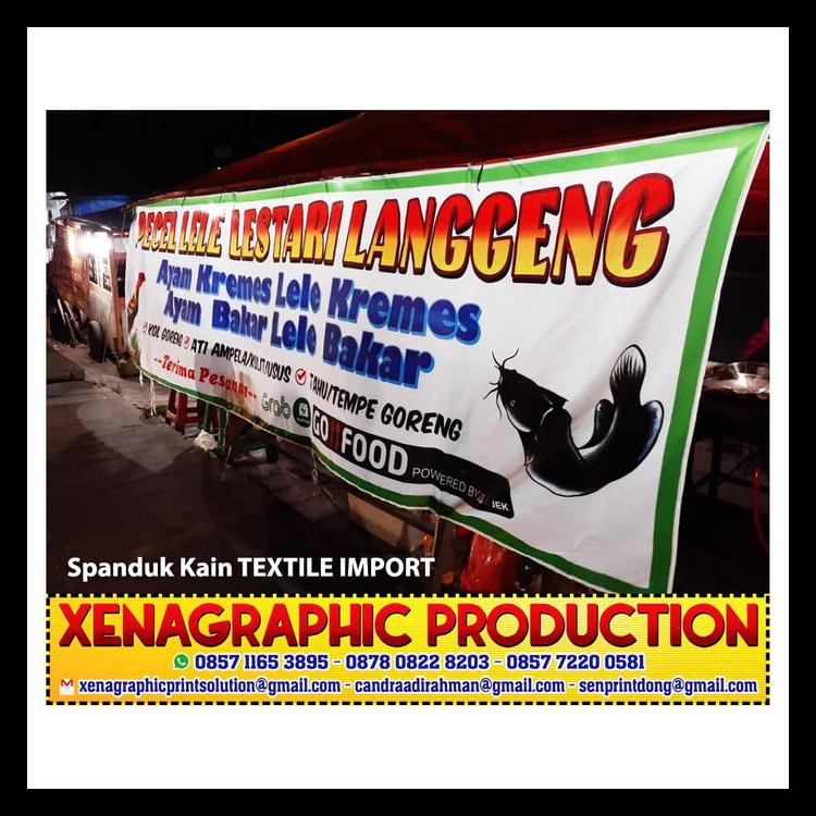 Cetak Sablon Spanduk Kain Pecel Lele Paling Murah Cepat Bisa Satuan Shopee Indonesia