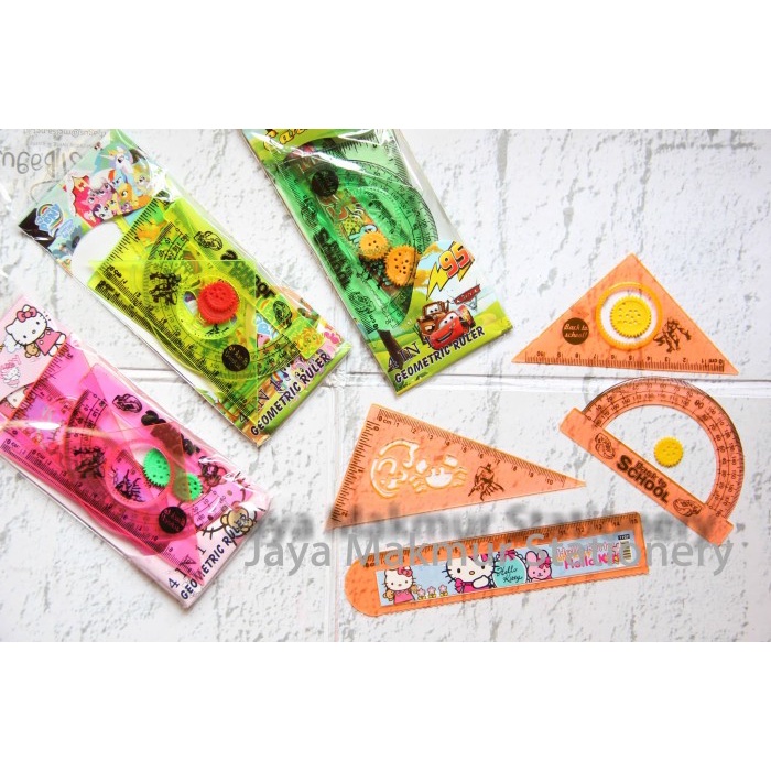 

Hot Sale Penggaris Set Karakter 4 In 1 No.1107 Bagus