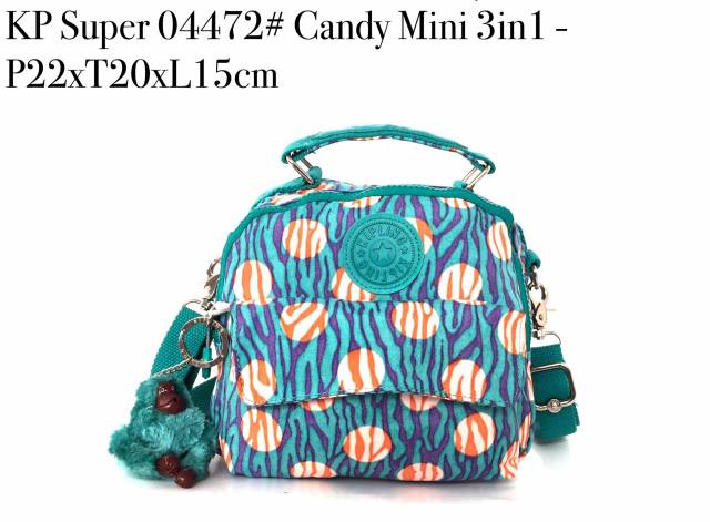 Ransel mini kp super 04472 mini 3in1/tas slempang bisa ransel