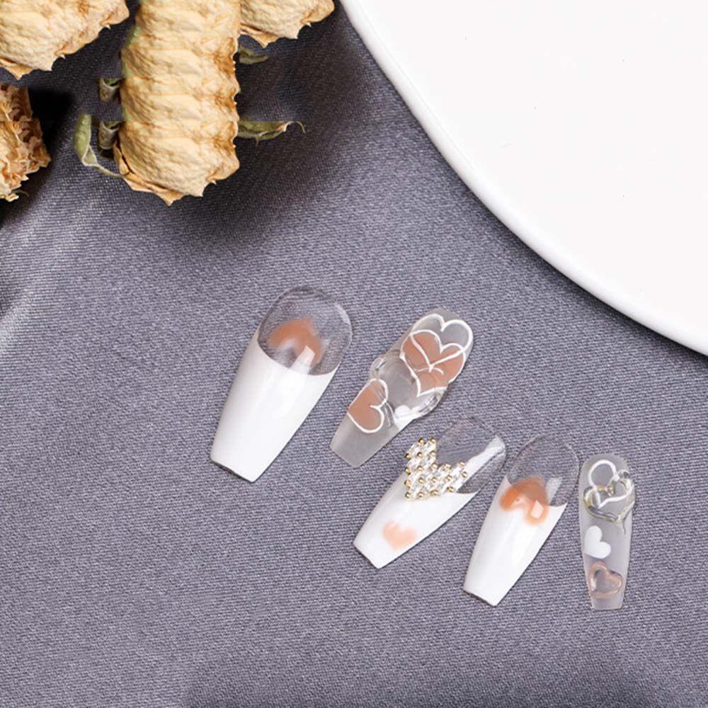 AUGUSTINA Agustina Cinta Perhiasan Nail Art Gaya Jepang Indah Flash Shiny Love Berlian Ornamen DIY Dekorasi Nail Art