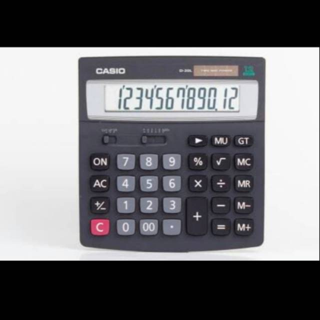 

KALKULATOR/CALCULATOR DESKTOP/KALKULATOR CASIO D-20/ORIGINAL BY CASIO#GARANSI