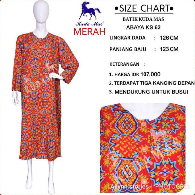 Daster Kudamas Sarwendah ABAYA KS 62 Jumbo - Merah