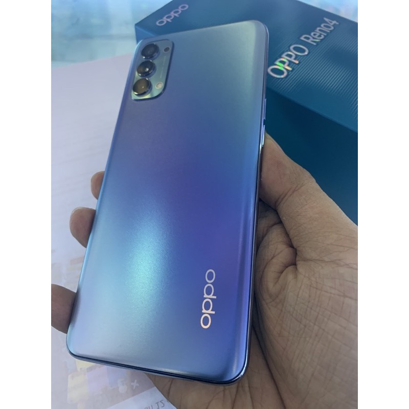 oppo reno 4 biru galaxy bekas