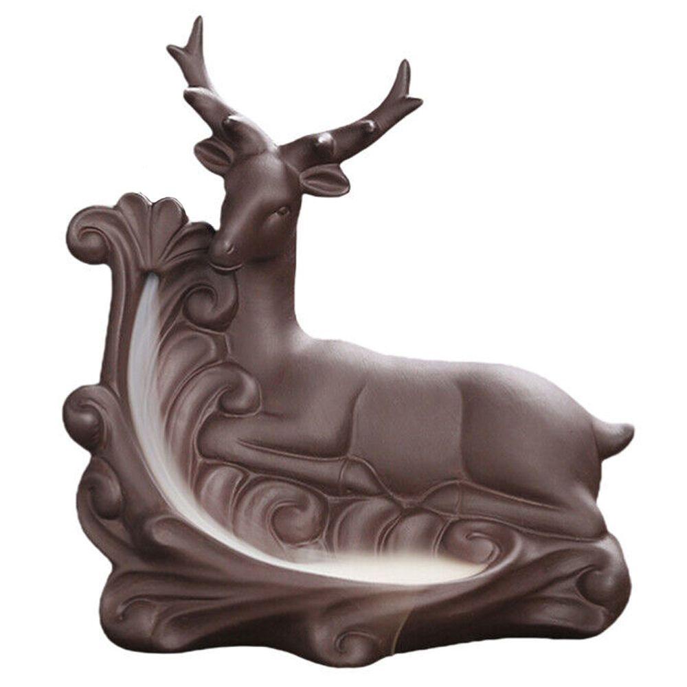 Solighter Backflow Incense Burner Ornamen Meditasi Kreatif Keramik Tempat Dupa