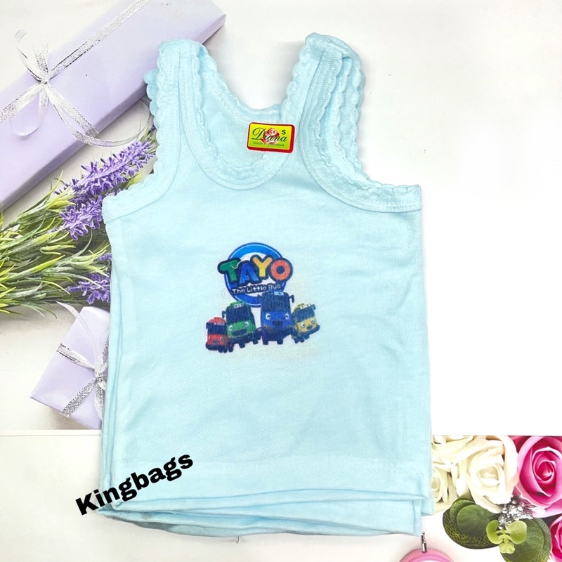 12 PCS Kaos Dalam /Singlet /Anak motif Karakter