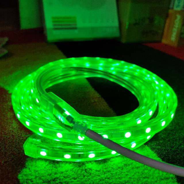 Led Strip 5050 220V paket 2 meter Lampu Plafon 220V Lampu Selang Lampu Dekorasi 220V