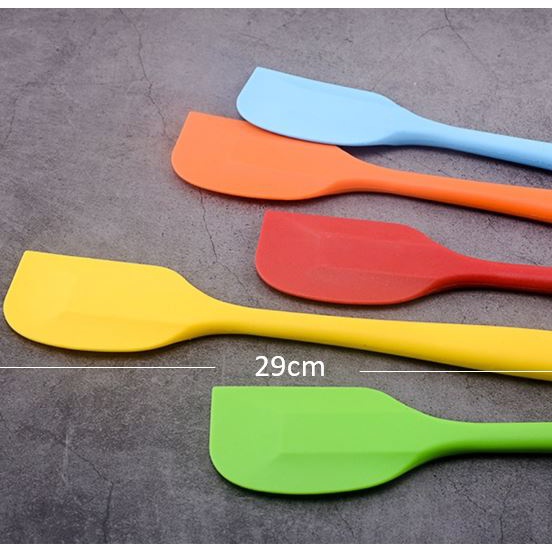 Silicone Spatula Silikon Scraper Sutil Tahan Panas untuk Memasak di atas Teflon, baking mengaduk mentega, dll