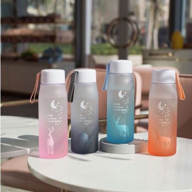 Botol minum deer doff 600ml botol minum mini gradasi