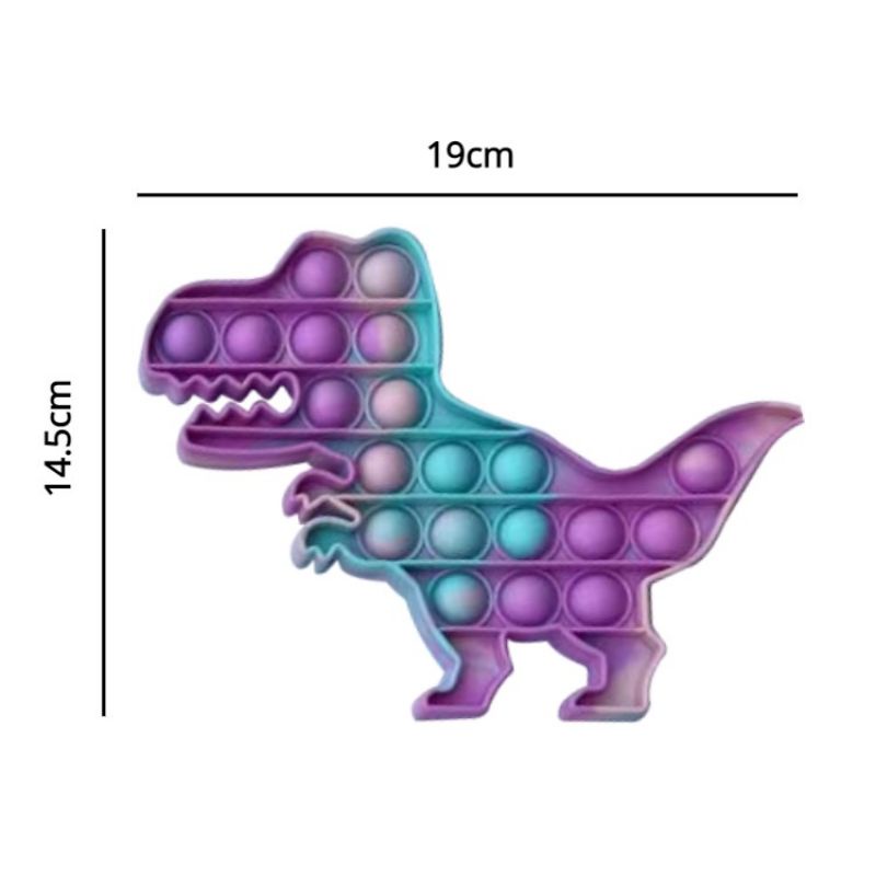 POP IT New fidget push Pop Its Fidget Toy Push Bubble Stress Relief kids pop it tiktok-DINO DYE