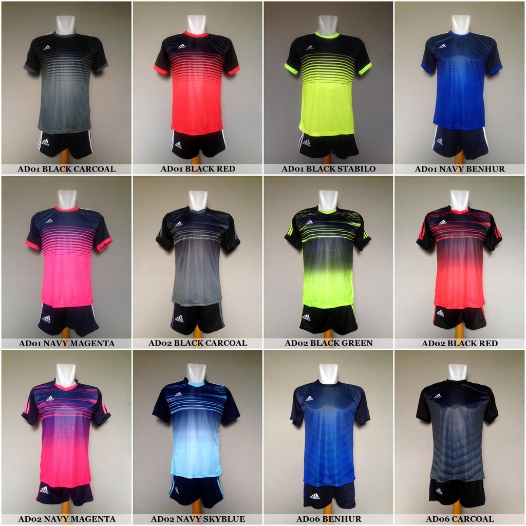 Baju Kaos  Olahraga Jersey Bola  Setelan Futsal Promo Murah 