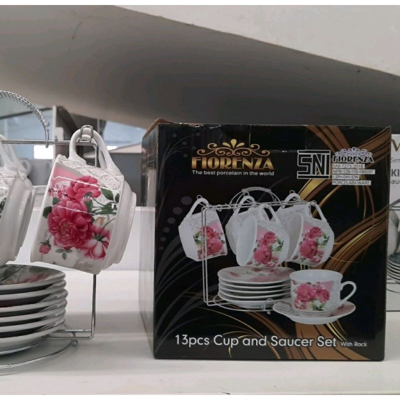 Cangkir Fiorenza Set 6 Rak Gantung